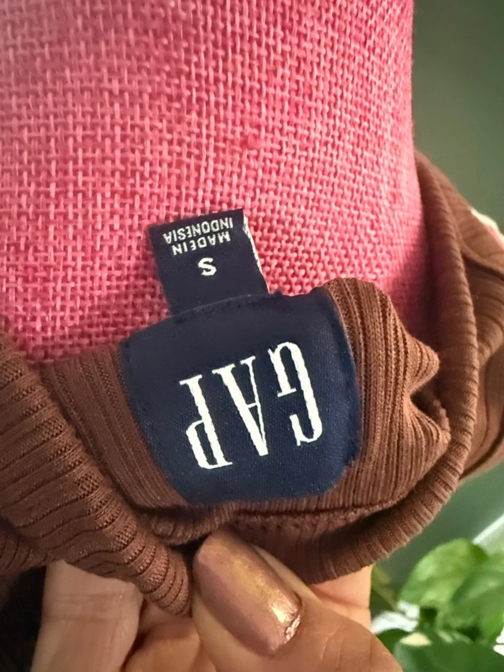 GAP Ribbed Sleeveless Midi Dress in Chocolate Brown - Picture 2 of 3